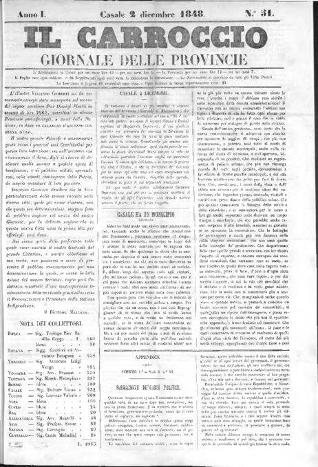 Il Carroccio - Edizione 51 del 02/12/1848